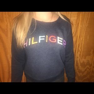 Tommy Hilfiger hand embroidered crew neck!